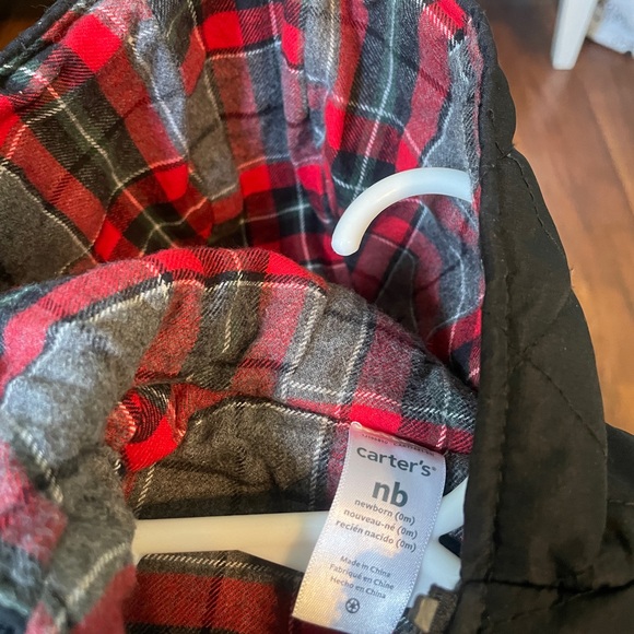 Carter’s Newborn Flannel Lined Coat - Picture 3 of 4